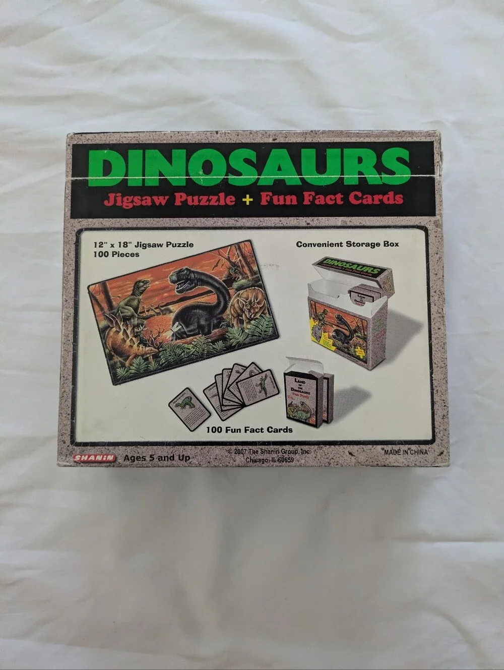 Land Of The Dinosaurs Jigsaw Puzzle + Fun Fact Cards